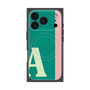プレミアムスクエアケース with MagSafe［ オリジナル - initial color line - A green ］