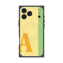 プレミアムスクエアケース with MagSafe［ オリジナル - initial color line - A yellow ］