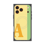 プレミアムスクエアケース with MagSafe［ オリジナル - initial color line - A yellow ］