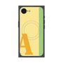 プレミアムスクエアケース with MagSafe［ オリジナル - initial color line - A yellow ］