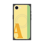 プレミアムスクエアケース with MagSafe［ オリジナル - initial color line - A yellow ］