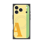 プレミアムスクエアケース with MagSafe［ オリジナル - initial color line - A yellow ］