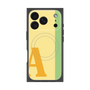 プレミアムスクエアケース with MagSafe［ オリジナル - initial color line - A yellow ］