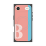 プレミアムスクエアケース with MagSafe［ オリジナル - initial color line - B pink ］