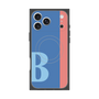 プレミアムスクエアケース with MagSafe［ オリジナル - initial color line - B blue ］