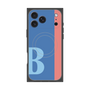 プレミアムスクエアケース with MagSafe［ オリジナル - initial color line - B blue ］