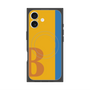 プレミアムスクエアケース with MagSafe［ オリジナル - initial color line - B orange ］