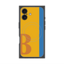 プレミアムスクエアケース with MagSafe［ オリジナル - initial color line - B orange ］