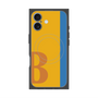 プレミアムスクエアケース with MagSafe［ オリジナル - initial color line - B orange ］