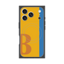 プレミアムスクエアケース with MagSafe［ オリジナル - initial color line - B orange ］