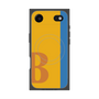 プレミアムスクエアケース with MagSafe［ オリジナル - initial color line - B orange ］