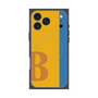 プレミアムスクエアケース with MagSafe［ オリジナル - initial color line - B orange ］