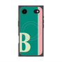 プレミアムスクエアケース with MagSafe［ オリジナル - initial color line - B green ］