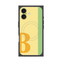 プレミアムスクエアケース with MagSafe［ オリジナル - initial color line - B yellow ］