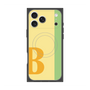 プレミアムスクエアケース with MagSafe［ オリジナル - initial color line - B yellow ］