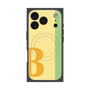 プレミアムスクエアケース with MagSafe［ オリジナル - initial color line - B yellow ］