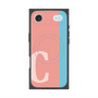 プレミアムスクエアケース with MagSafe［ オリジナル - initial color line - C pink ］