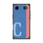 プレミアムスクエアケース with MagSafe［ オリジナル - initial color line - C blue ］