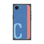 プレミアムスクエアケース with MagSafe［ オリジナル - initial color line - C blue ］