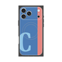 プレミアムスクエアケース with MagSafe［ オリジナル - initial color line - C blue ］