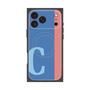 プレミアムスクエアケース with MagSafe［ オリジナル - initial color line - C blue ］