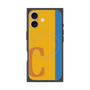 プレミアムスクエアケース with MagSafe［ オリジナル - initial color line - C orange ］
