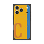 プレミアムスクエアケース with MagSafe［ オリジナル - initial color line - C orange ］