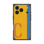 プレミアムスクエアケース with MagSafe［ オリジナル - initial color line - C orange ］