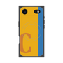 プレミアムスクエアケース with MagSafe［ オリジナル - initial color line - C orange ］