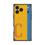 プレミアムスクエアケース with MagSafe［ オリジナル - initial color line - C orange ］