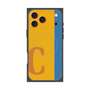プレミアムスクエアケース with MagSafe［ オリジナル - initial color line - C orange ］