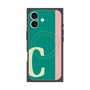 プレミアムスクエアケース with MagSafe［ オリジナル - initial color line - C green ］