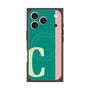プレミアムスクエアケース with MagSafe［ オリジナル - initial color line - C green ］