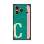 プレミアムスクエアケース with MagSafe［ オリジナル - initial color line - C green ］