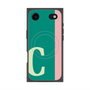 プレミアムスクエアケース with MagSafe［ オリジナル - initial color line - C green ］