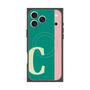 プレミアムスクエアケース with MagSafe［ オリジナル - initial color line - C green ］
