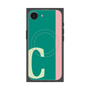 プレミアムスクエアケース with MagSafe［ オリジナル - initial color line - C green ］