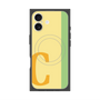 プレミアムスクエアケース with MagSafe［ オリジナル - initial color line - C yellow ］