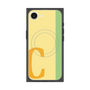 プレミアムスクエアケース with MagSafe［ オリジナル - initial color line - C yellow ］