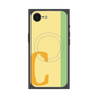 プレミアムスクエアケース with MagSafe［ オリジナル - initial color line - C yellow ］