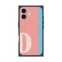プレミアムスクエアケース with MagSafe［ オリジナル - initial color line - D pink ］