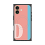 プレミアムスクエアケース with MagSafe［ オリジナル - initial color line - D pink ］
