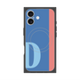 プレミアムスクエアケース with MagSafe［ オリジナル - initial color line - D blue ］