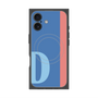 プレミアムスクエアケース with MagSafe［ オリジナル - initial color line - D blue ］
