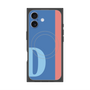 プレミアムスクエアケース with MagSafe［ オリジナル - initial color line - D blue ］