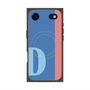 プレミアムスクエアケース with MagSafe［ オリジナル - initial color line - D blue ］