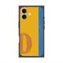 プレミアムスクエアケース with MagSafe［ オリジナル - initial color line - D orange ］