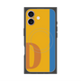 プレミアムスクエアケース with MagSafe［ オリジナル - initial color line - D orange ］
