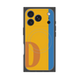 プレミアムスクエアケース with MagSafe［ オリジナル - initial color line - D orange ］