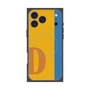 プレミアムスクエアケース with MagSafe［ オリジナル - initial color line - D orange ］